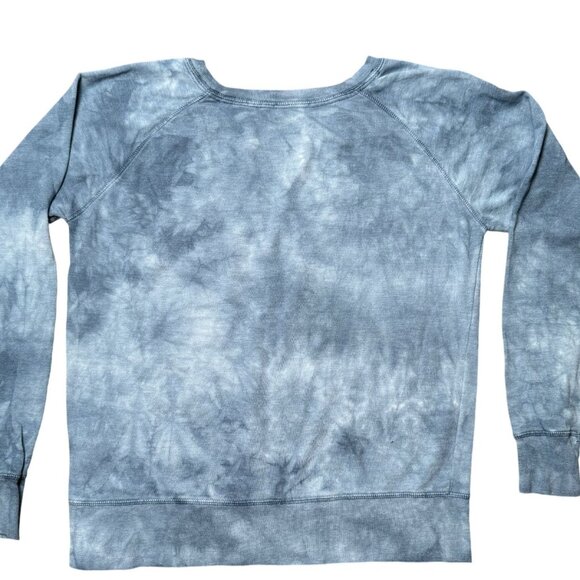 The Mountain NWT I Must Go Tie Dye Sweatshirt Ladies M Cotton Bld Blue Gorp Core - Picture 2 of 8
